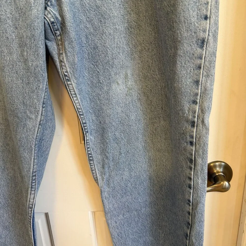 Vintage Levi’s 550 Jeans Men’s 38x30 Relaxed Fit Tapered Leg Light Wash orange
